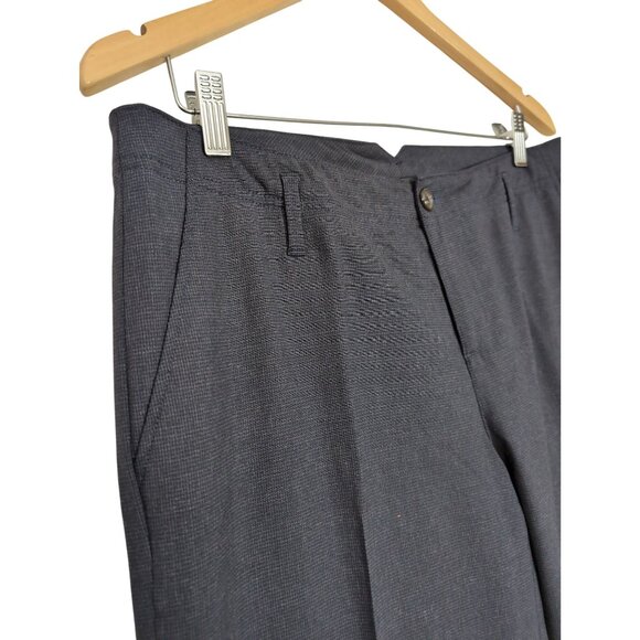 Banana Republic Ryan Fit Trouser Pant Womens 10 L Navy Blue Wool Spandex Career - Picture 3 of 14